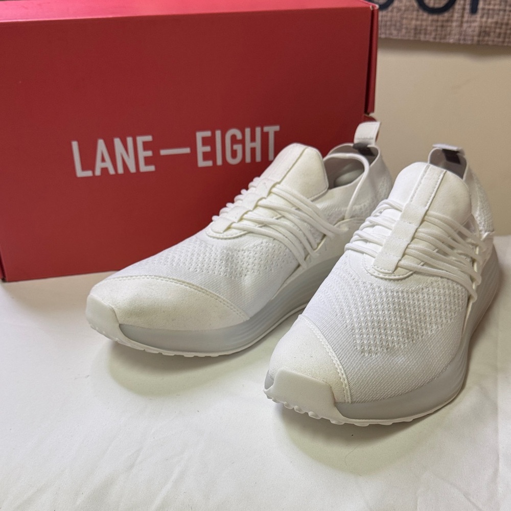 Lane‎ Eight Trainer AD 1 Men’s Size 11.5 White Sustainable Athletic Sneakers